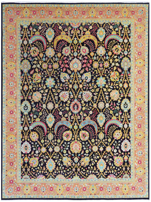 Hand Knotted Woollen - Black